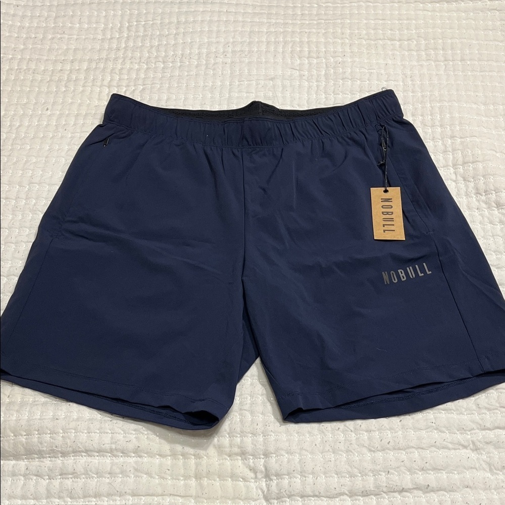 NOBULL Men's Deep Blue Athletic Shorts